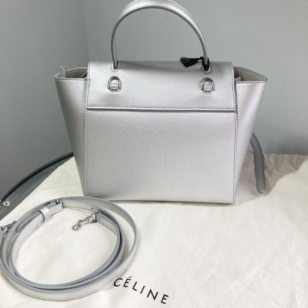 Celine Silver Nano Belt Bag Calfskin reg $2,200.00 - Picture 4 of 16